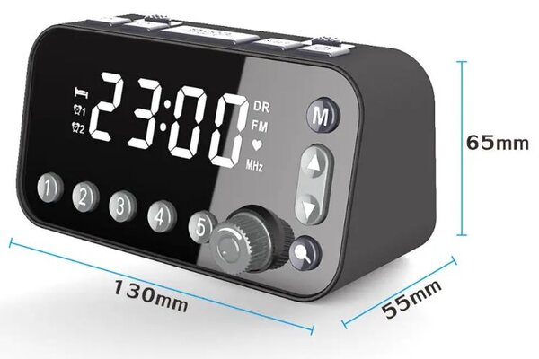 Rádiobudík Openbox CA1 DAB+/FM, 2x USB port nabíjecí, černý