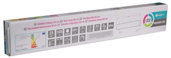 Koupelnové svítidlo DPM MIL8W60-24W, IP44, 60 cm, bílá