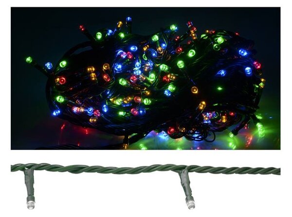 Vánoční osvětlení - řetěz LTC LXLED105 200LED/20m, studená bílá, vnitřní