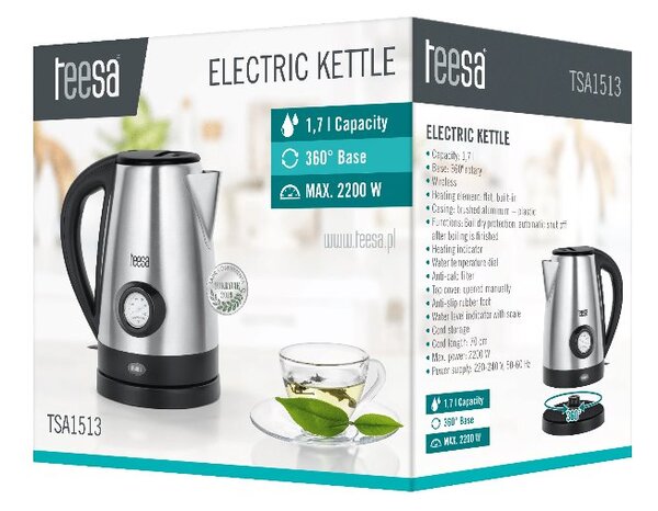 Konvice rychlovarná s ukazatelem teploty TEESA TSA1513