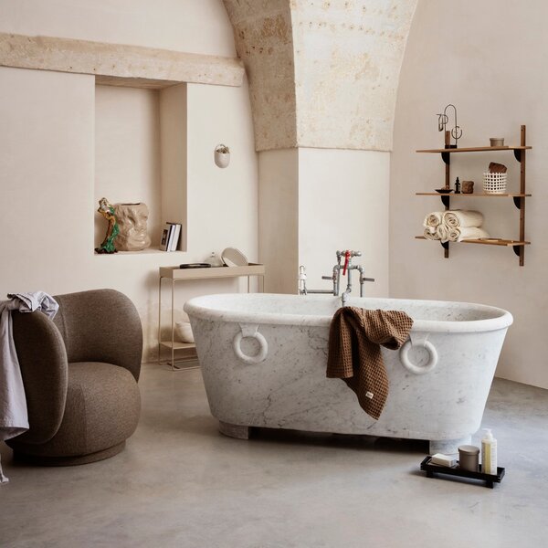 FERM LIVING Dřevěný podnos Bon X Small, Smoked Oak