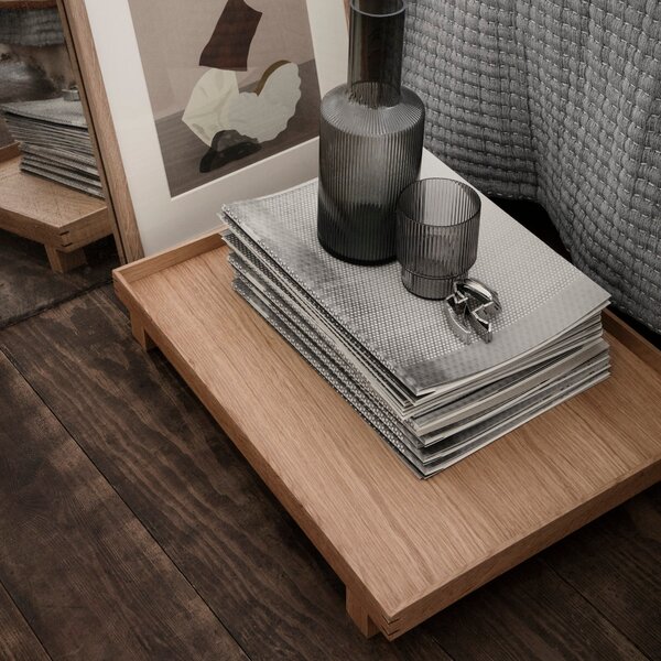 FERM LIVING Dřevěný podnos Bon Large, Oak