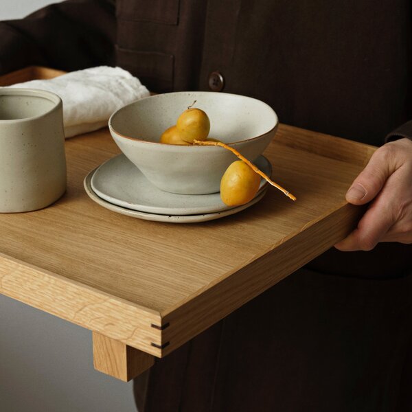 FERM LIVING Dřevěný podnos Bon Large, Oak