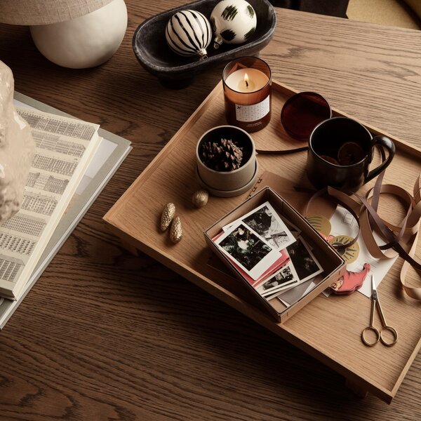 FERM LIVING Dřevěný podnos Bon Large, Oak