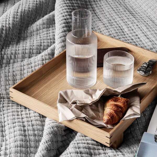 FERM LIVING Dřevěný podnos Bon Large, Oak