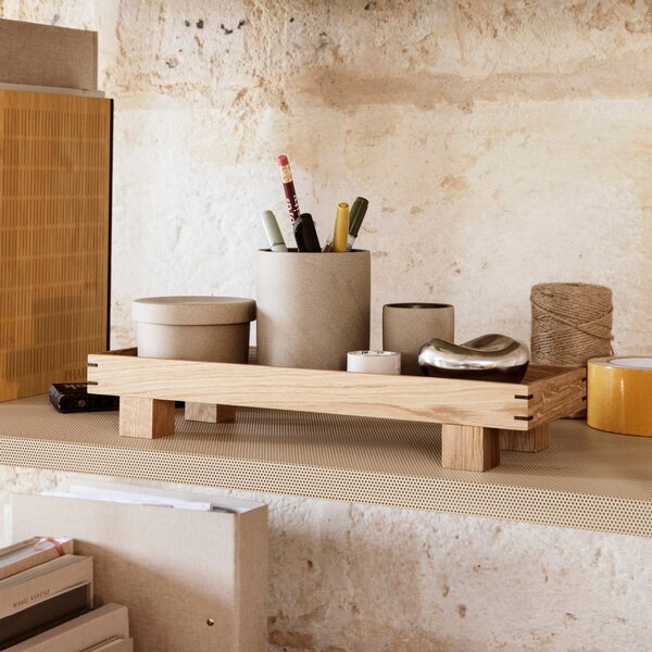 FERM LIVING Dřevěný podnos Bon Large, Oak