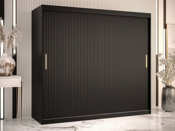 Šatní skříň s posuvnými dveřmi Towiro Slim 1 200, Barva: černá Mirjan24 5903211254208