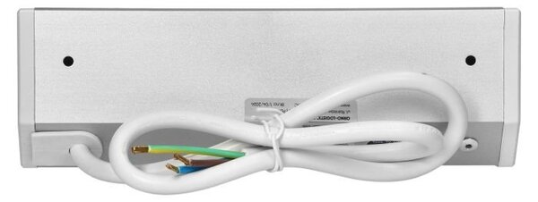Povrchová zásuvka ORNO OR-GM-9039/W-G, rohové pouzdro, 2x 230V, 2x USB (A+C type; 2.4A), barva bílá-stříbrná