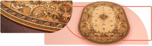 Koberec Agnella Isfahan Dafne Sahara ovál