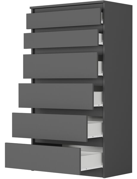 Komoda Risune (antracit). Akce -12%