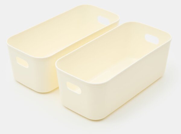 Sinsay - Sada úložných nádob 2 pack - krémová