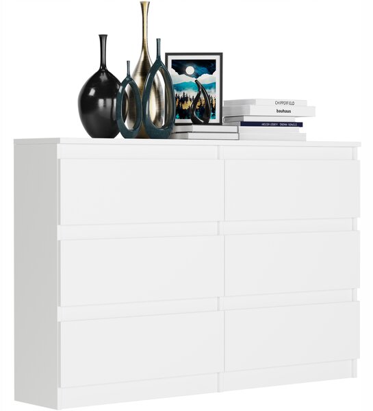 Komoda Rulux (bílá). Akce -15%