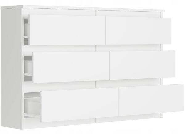 Komoda Rulux (bílá). Akce -15%
