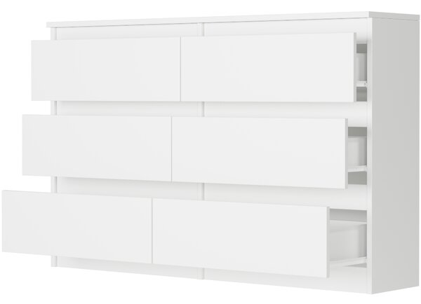 Komoda Rulux (bílá). Akce -15%