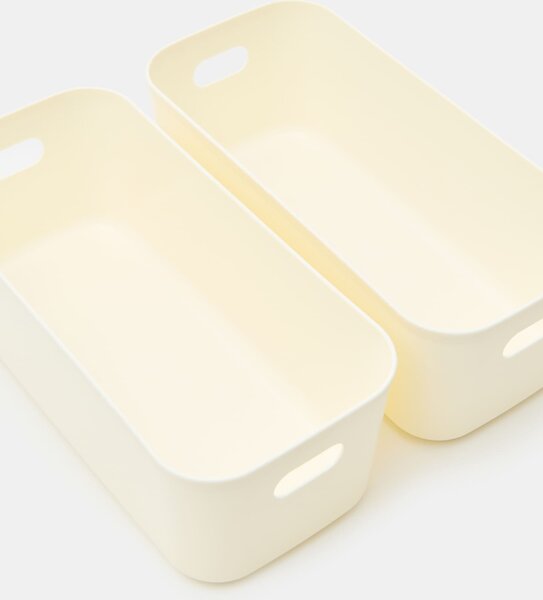Sinsay - Sada úložných nádob 2 pack - krémová