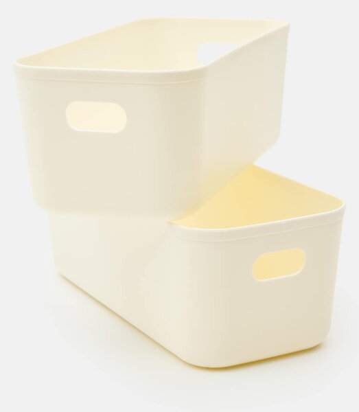Sinsay - Sada úložných nádob 2 pack - krémová
