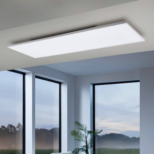 EGLO connect Turcona-Z LED stropní svítidlo 120x30cm, stmívatelný, Bílá / opál, Obývací pokoj / jídelna, Plast
