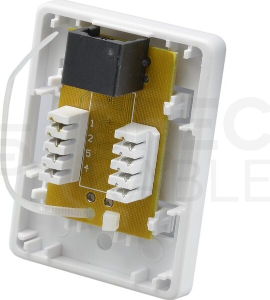 Zásuvka NEKU CAT5E UTP 1 x RJ45 na omítku bílá