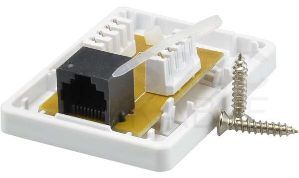 Zásuvka NEKU CAT5E UTP 1 x RJ45 na omítku bílá