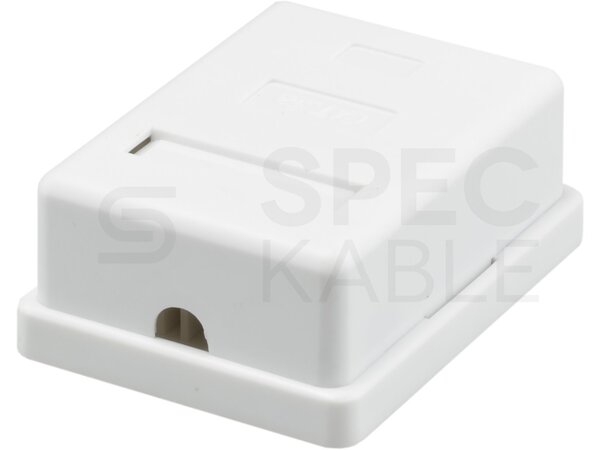 Zásuvka NEKU CAT6 UTP 1 x RJ45 na omítku bílá