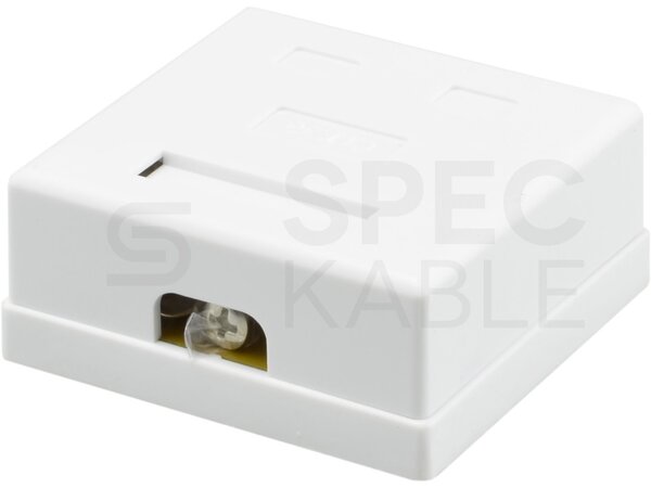 Zásuvka NEKU CAT5E FTP 2 x RJ45 na omítku bílá