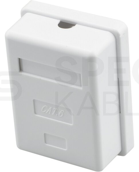 Zásuvka NEKU CAT6 UTP 1 x RJ45 na omítku bílá
