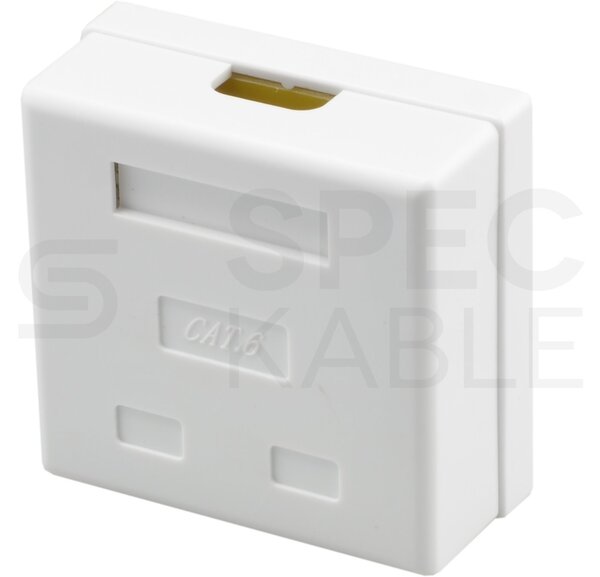 Zásuvka NEKU CAT6 UTP 2 x RJ45 na omítku bílá