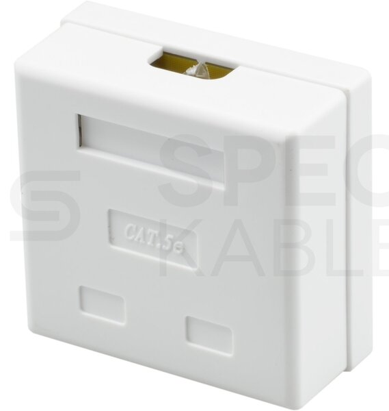 Zásuvka NEKU CAT5E FTP 2 x RJ45 na omítku bílá