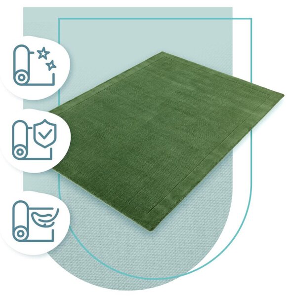 Koberec York Handloom Forest Green