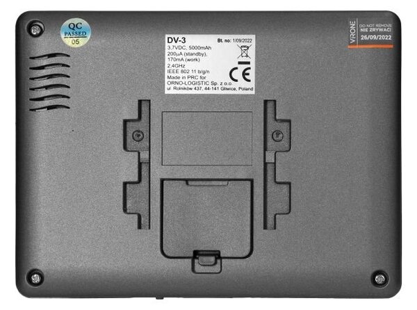 Videozvonek ORNO VIRONE DV-3, Tuya Smart, LCD 4,3"