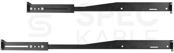 Police do racku NEKU 1U 19" 450mm (550mm), nastavitelná, černá