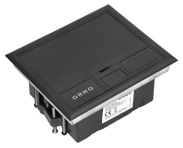 Podlahové pouzdro pro zásuvkové moduly ORNO OR-GP-9201/P, tm. šedá