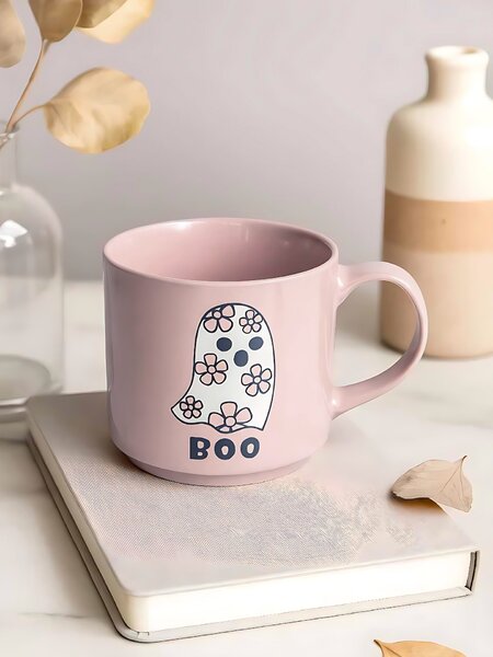 Sinsay - Hrnek s halloweenským motivem - pastelová růžová
