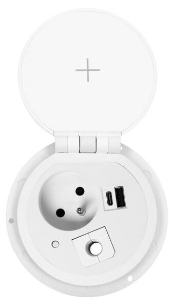Zásuvka vestavná ORNO OR-GM-9015/W 1 zásuvka 2 USB (A+C), bílá