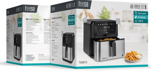 Fritéza horkovzdušná TEESA DIGITAL AIR FRYER XXL TSA8079, 8L, 1700W