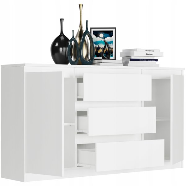 Komoda Rymaxa (bílá). Akce -13%