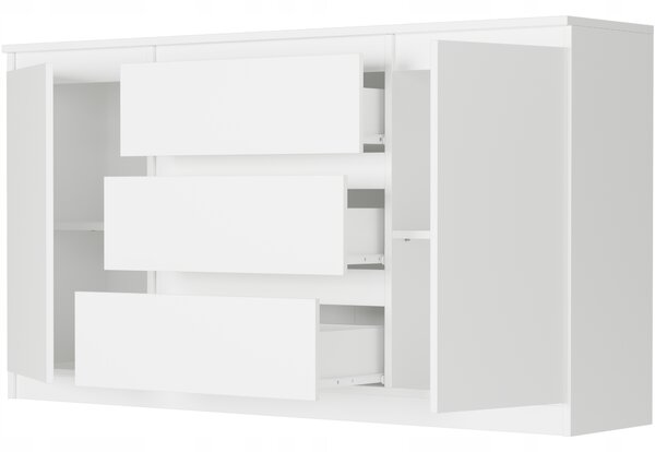 Komoda Rymaxa (bílá). Akce -13%