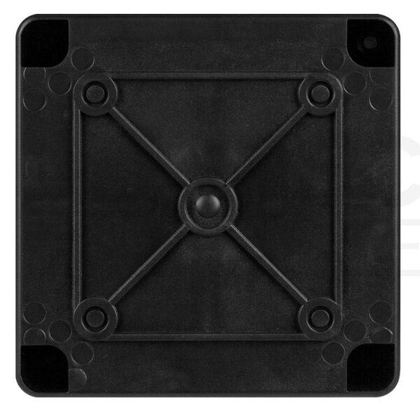 Plastová instalační krabice hermetická S-BOX 116C, 100x100x50mm IP65, černá, UV