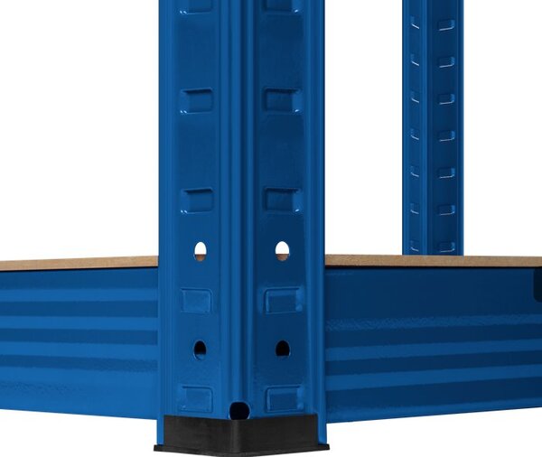 Skladový regál REBEL RB-1251BL 180x90x40, modrý
