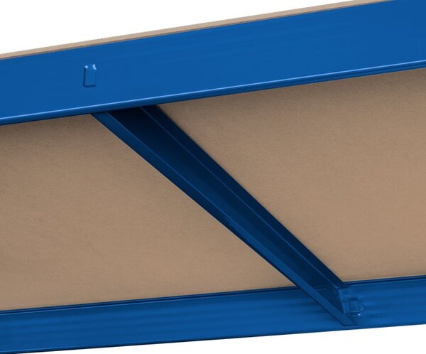 Skladový regál REBEL RB-1251BL 180x90x40, modrý