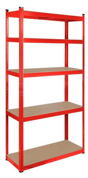Skladový regál REBEL RB-1251R 180x90x40, červený