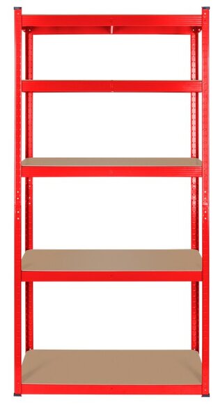 Skladový regál REBEL RB-1251R 180x90x40, červený