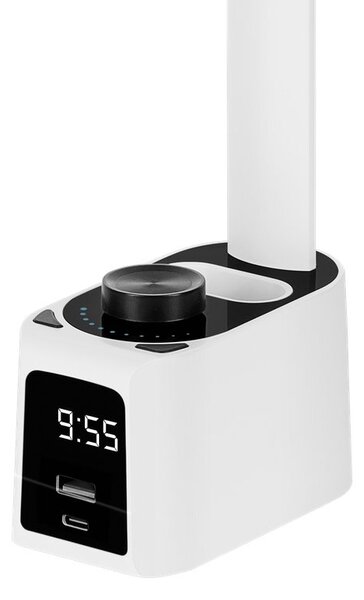 Stolní lampa s hodinama REBEL KOM1019 , regulace