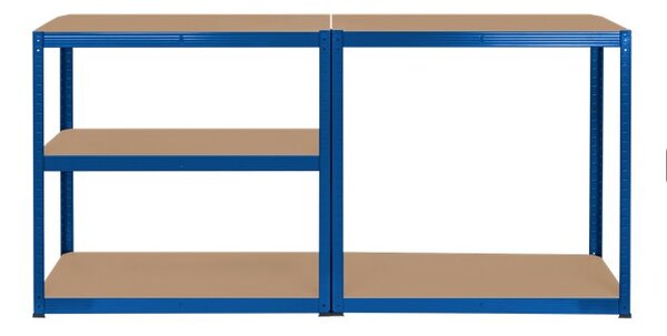 Skladový regál REBEL RB-1251BL 180x90x40, modrý