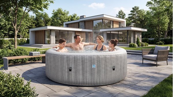 AVENLI NICE jacuzzi SILVER - nafukovací vířivka pro 6 osob