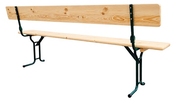 Pivní lavice LUX s opěrkou 220x25 cm – masiv borovice