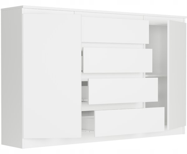 Komoda Rubbon (bílá). Akce -16%