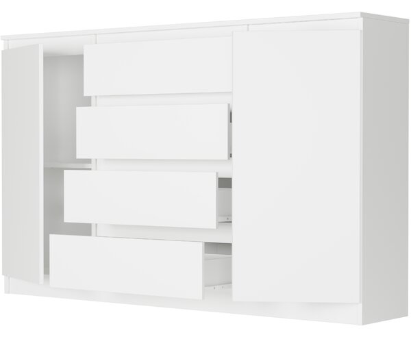 Komoda Rubbon (bílá). Akce -16%