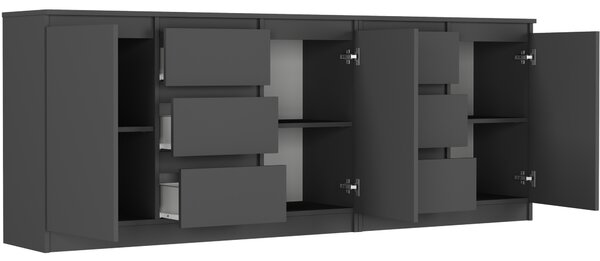 Komoda Reddis (antracit). Akce -14%