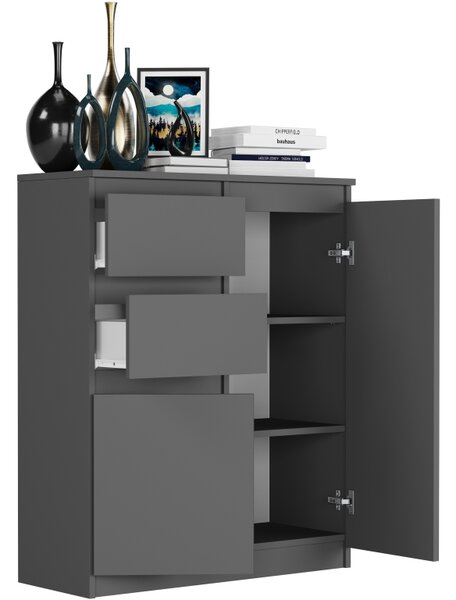 Komoda Resmus (antracit). Akce -10%